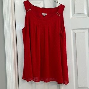 Rod & Ali Red Blouse 1X